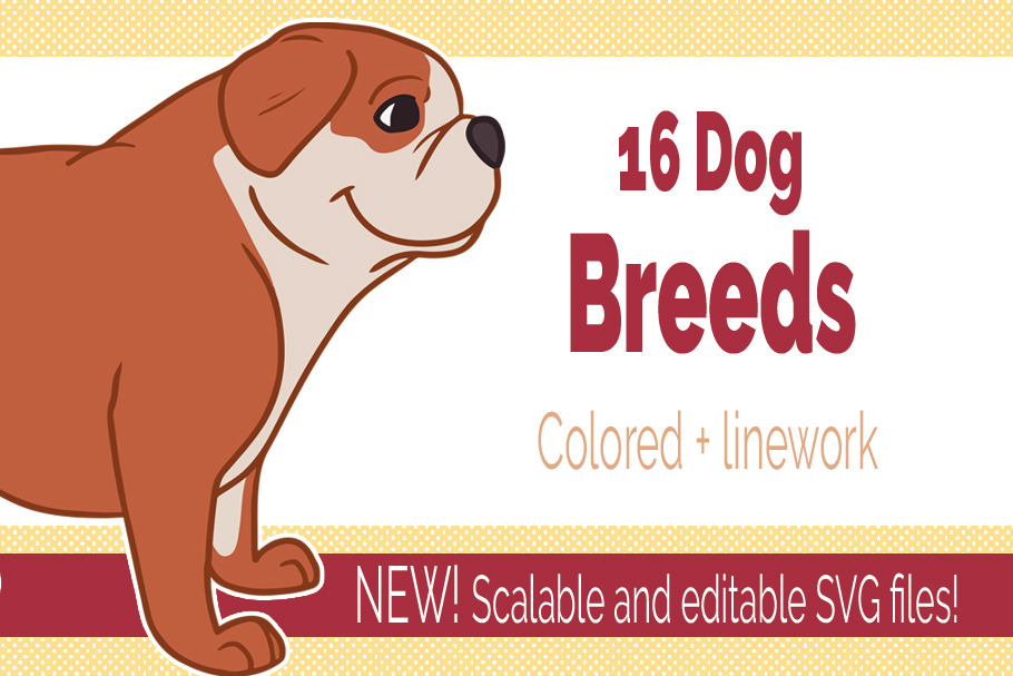 Download 16 Dog Breed Illustrations Png Svg Pre Designed Photoshop Graphics Creative Market