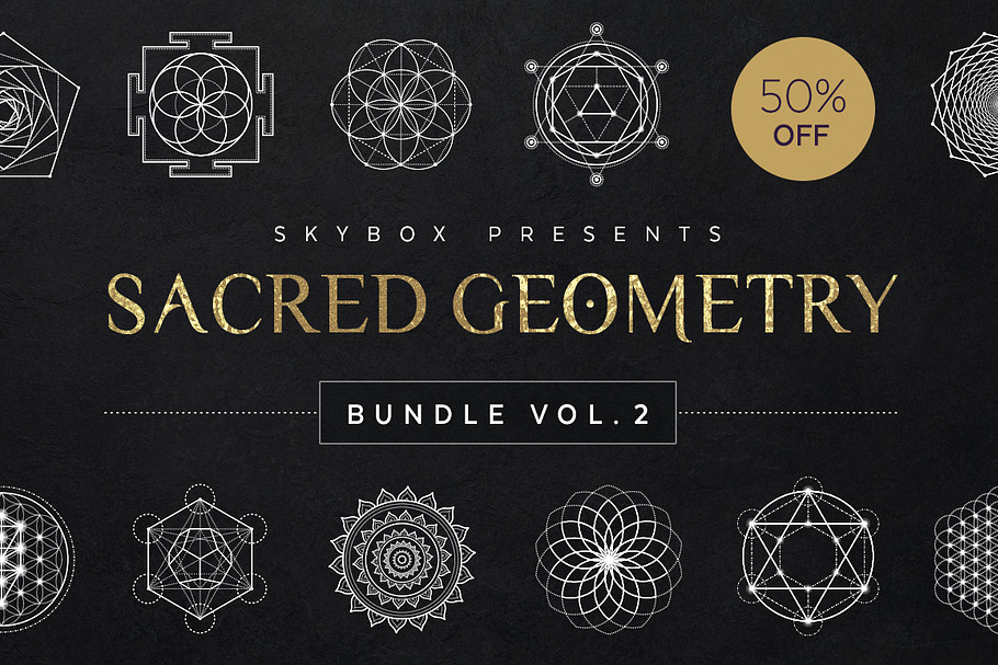 Download Ultimate Sacred Geometry Bundle Pre Designed Illustrator Graphics Creative Market