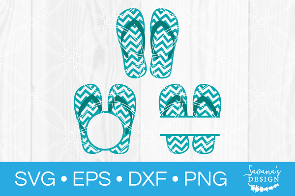 Flip Flops Svg Bundle Monogram Svg Pre Designed Photoshop Graphics Creative Market