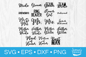 Bride And Groom Svg Pre Designed Photoshop Graphics Creative Market