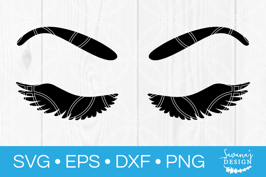 Download Cute Eyelashes Svg Pre Designed Photoshop Graphics Creative Market