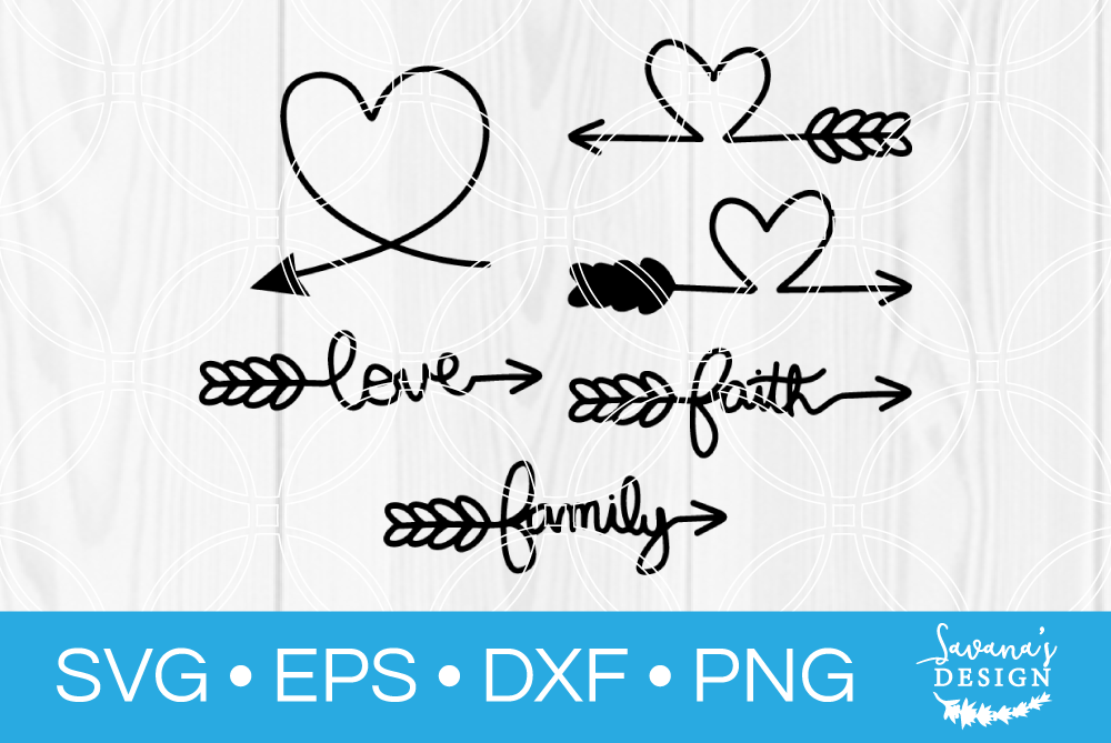 Heart Arrows Svg Pre Designed Photoshop Graphics Creative Market