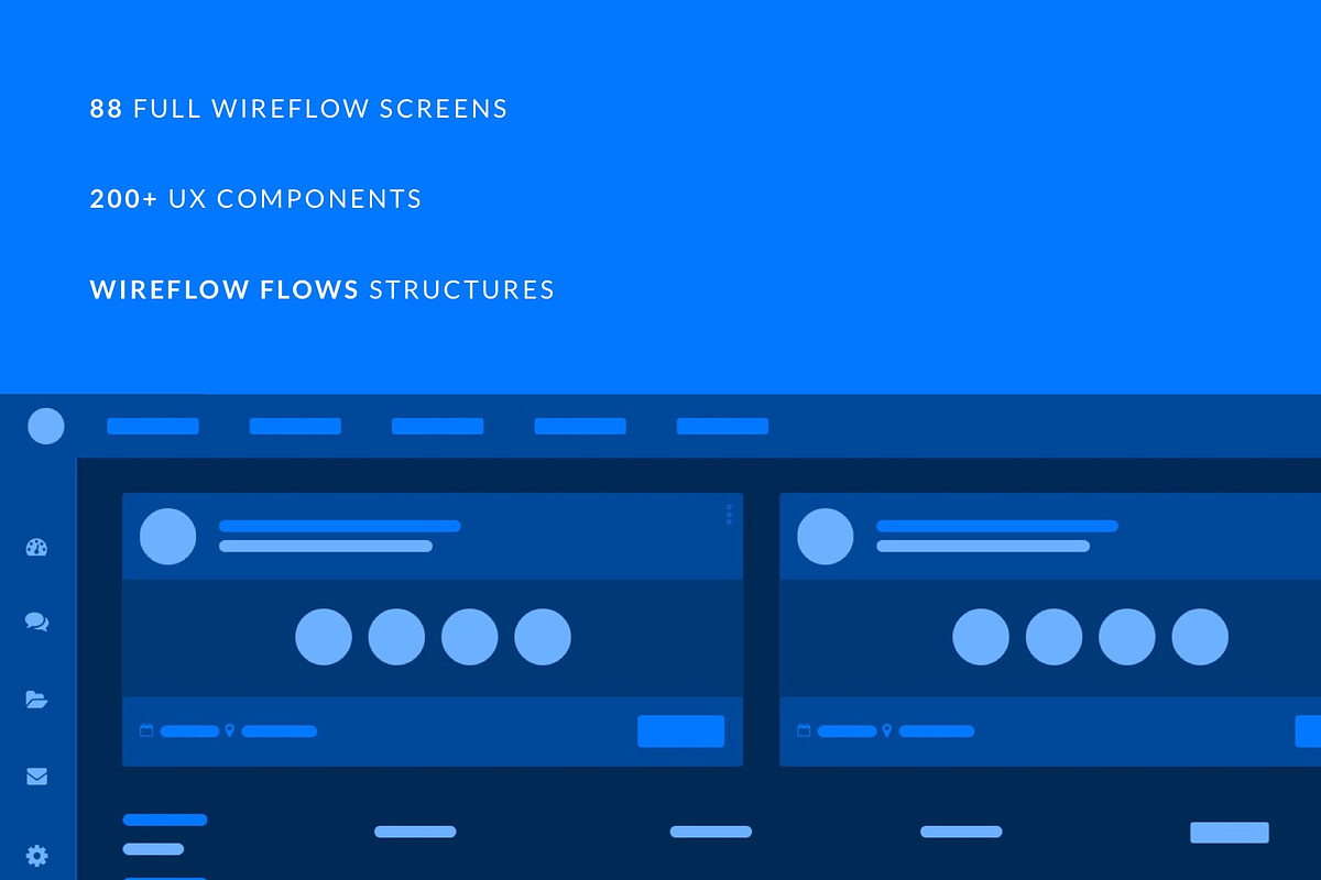 Download Dashboard UX Wireflows & Wireframes | Creative Market