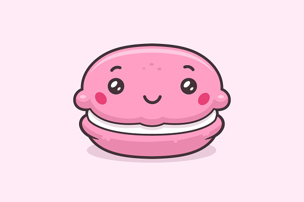 Macaron Kawaii | Pre-Designed Illustrator Graphics ~ Creative Market