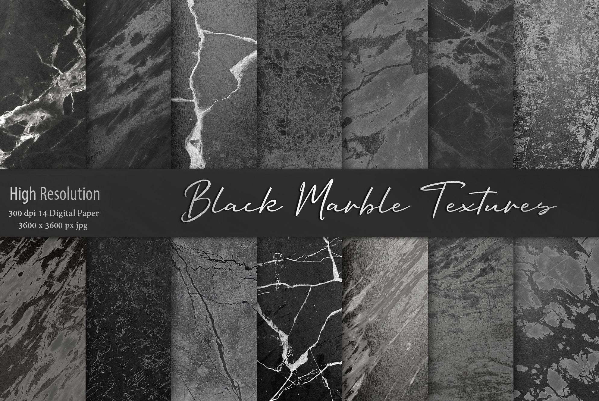 Black Marble Backgrounds | Pre-Designed Photoshop Graphics ~ Creative