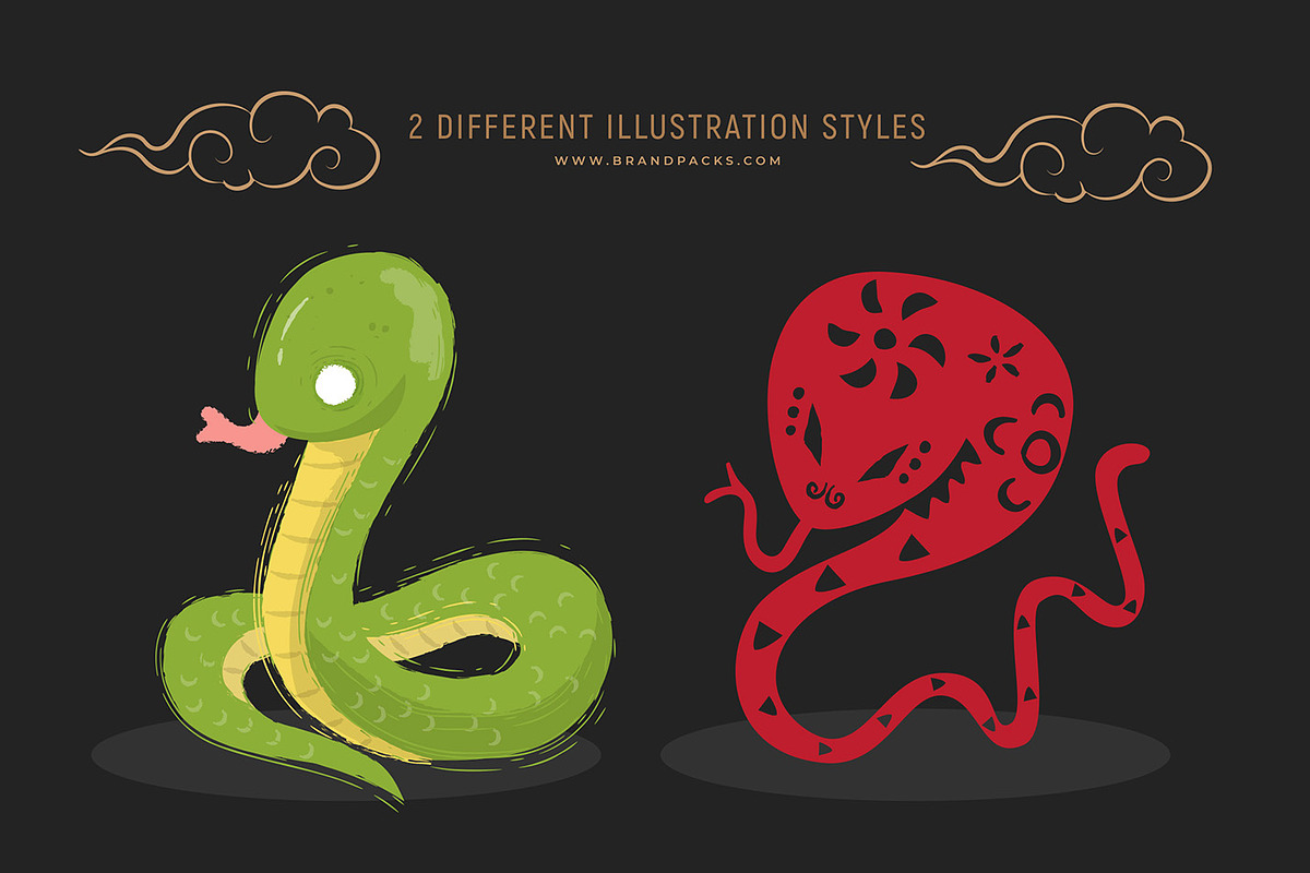 Chinese Zodiac Animal Illustrations | Pre-Designed Photoshop Graphics