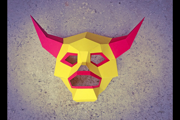 Diy Monster Mask 3d Papercraft Creative Templates Creative Market