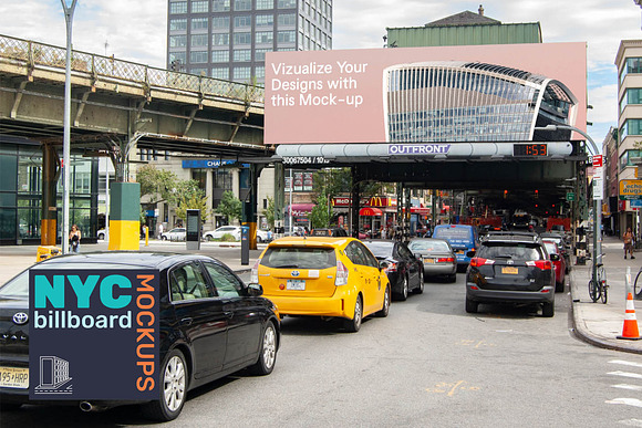 Download Nyc Billboard Mockup Bundle Creative Photoshop Templates Creative Market