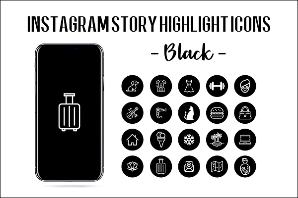 Instagram Story Highlight Icons | Creative Instagram Templates ...