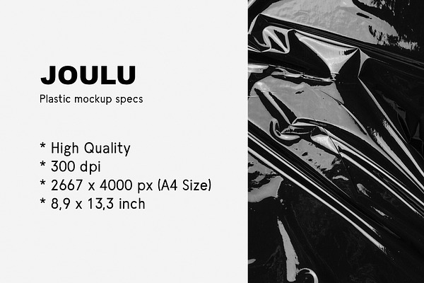 Download JOULU - Plastic Wrinkle Mockup | Creative Photoshop ...