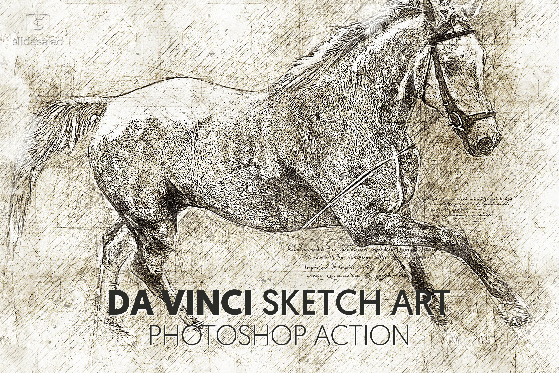 da vinci style sketch photoshop action download