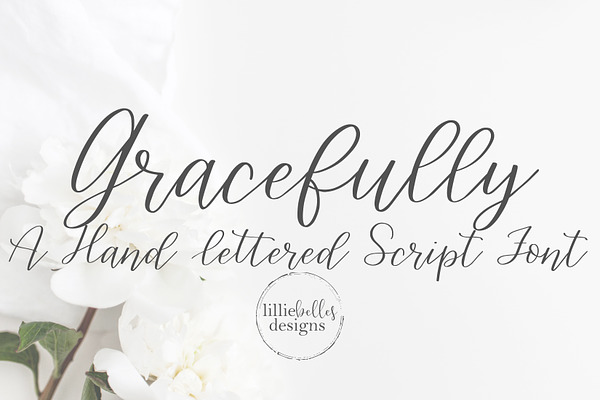 Gracefully A Handwritten Script Font Stunning Script Fonts Creative Market