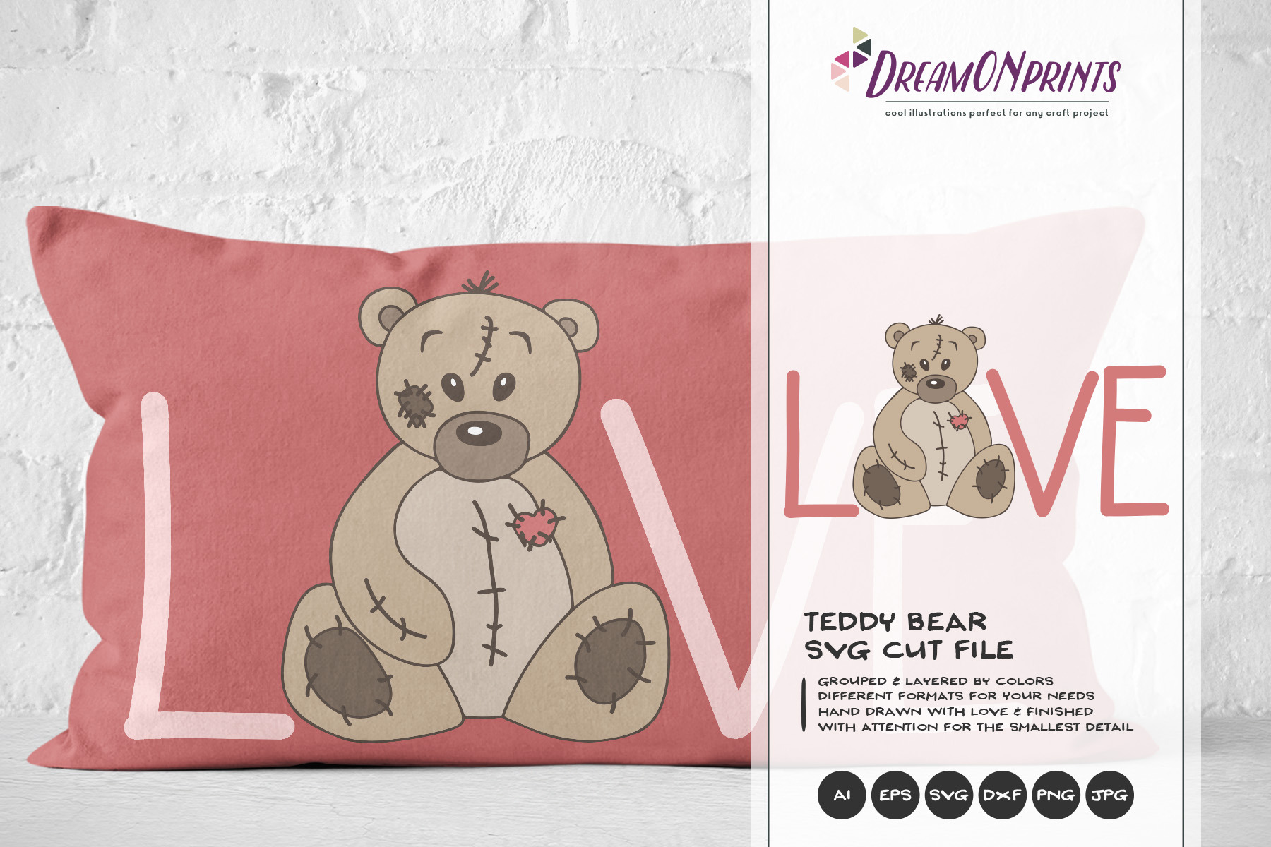 Teddy Bear SVG file - SVG cut files.com