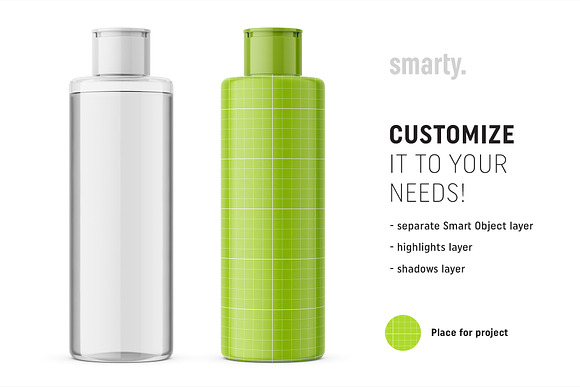 Download Transparent Cosmetic Bottle Mockup Creative Photoshop Templates Creative Market