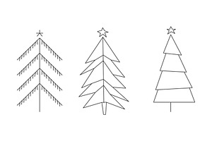 Doodle christmas tree. Winter | Pre-Designed Vector Graphics ~ Creative