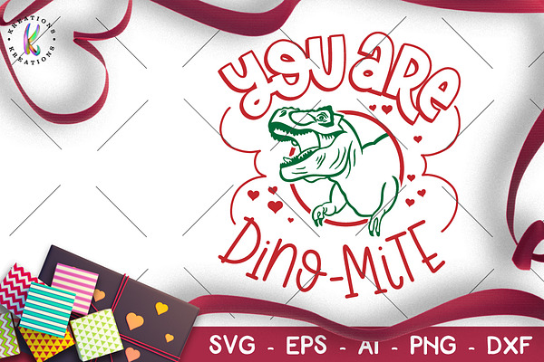 Download Valentine S Day Svg Dino Mite Pre Designed Photoshop Graphics Creative Market PSD Mockup Templates