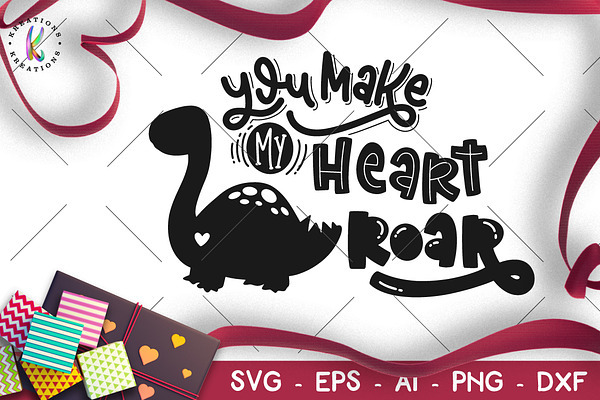 Download Valentine S Day Svg Dinosaur Pre Designed Photoshop Graphics Creative Market 3D SVG Files Ideas | SVG, Paper Crafts, SVG File