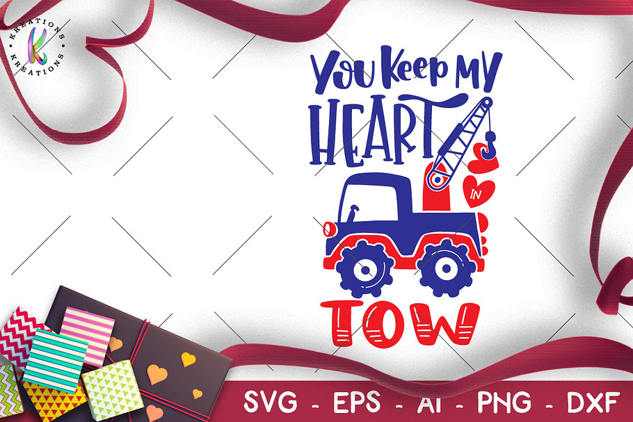 Valentine S Day Svg Tow Truck Pre Designed Photoshop Graphics Creative Market