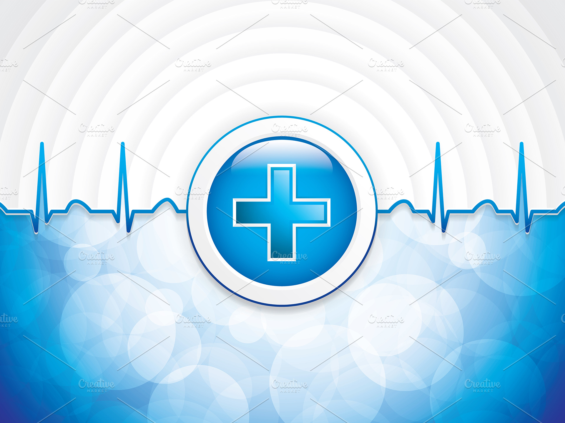 Blue medical background | Illustrator Graphics ~ Creative Market