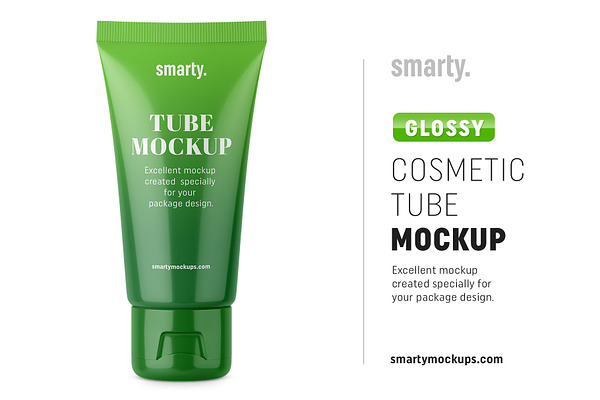 Download Glossy Tube Mockup Creative Photoshop Templates Creative Market