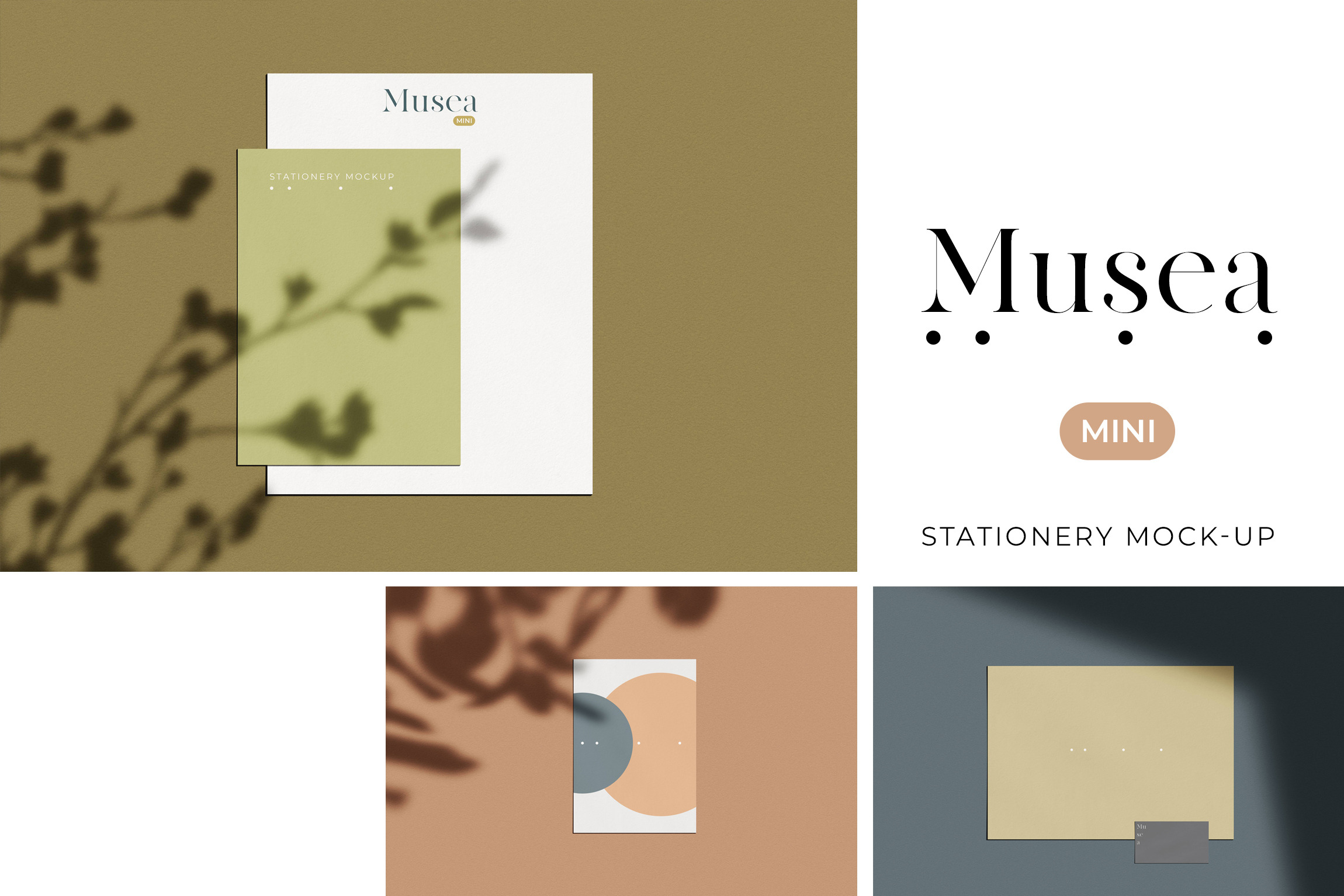 Download Musea Mini Stationery Mockup Creative Photoshop Templates Creative Market Yellowimages Mockups