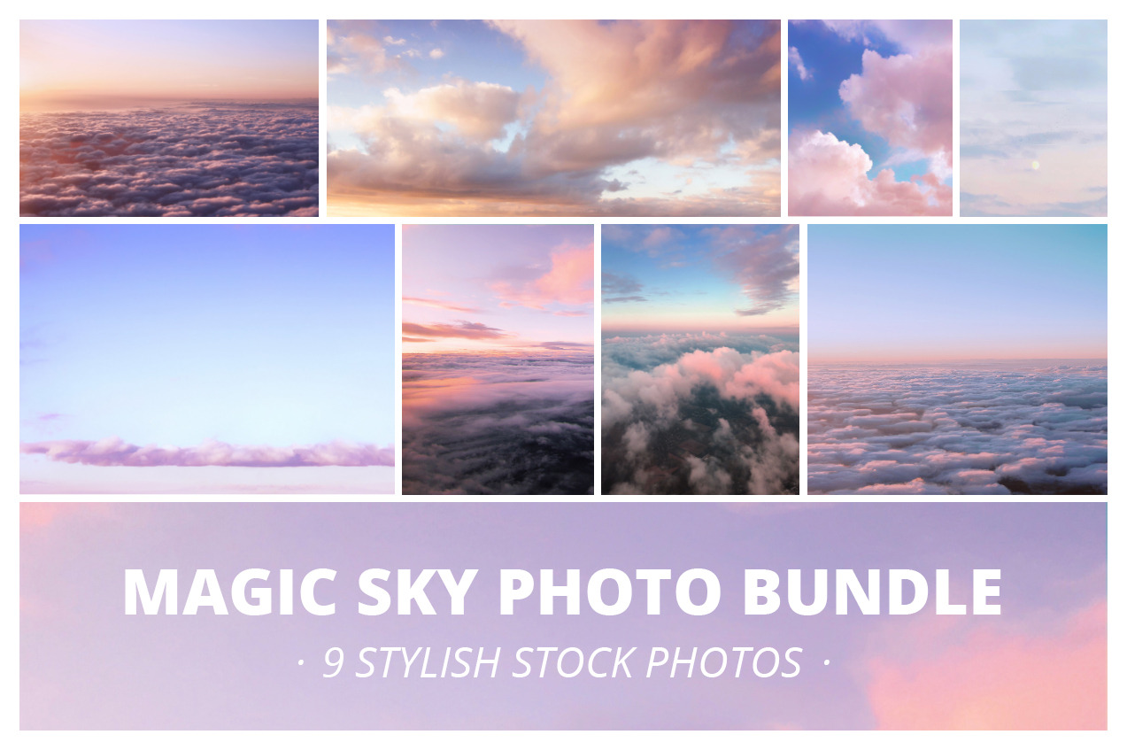 Magic Sunset Sky With Clouds Bundle High Quality Nature Stock Photos Creative Market