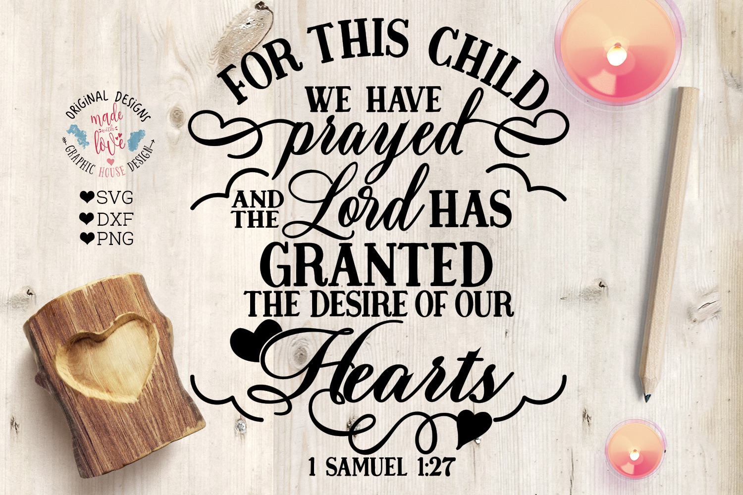 for-this-child-we-have-prayed-decorative-illustrations-creative-market