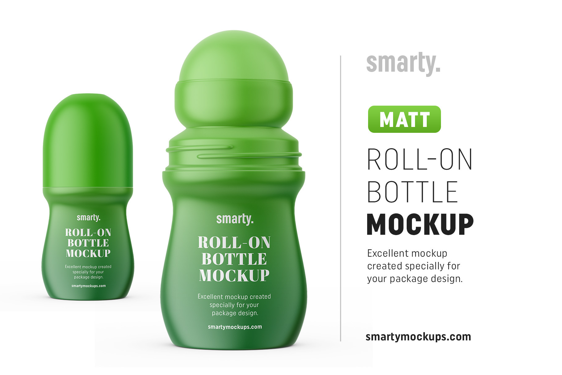 Download Matt roll-on bottle mockup | Creative Photoshop Templates ...