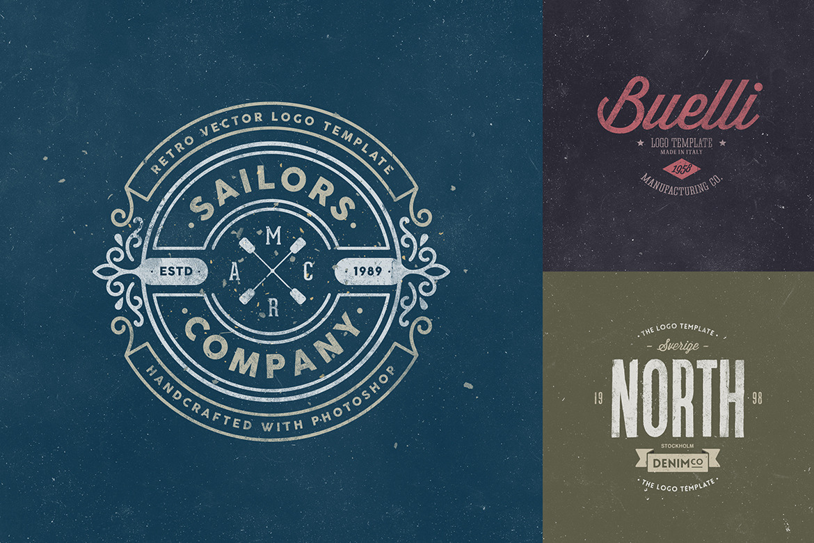 Retro Logo Templates V.04 | Branding & Logo Templates ~ Creative Market