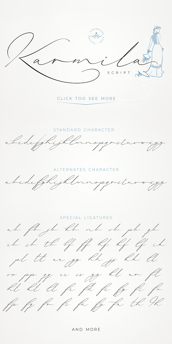 Karmila Script, Script and Handwritten, Decorative ft. lassic & wedding -  Envato Elements