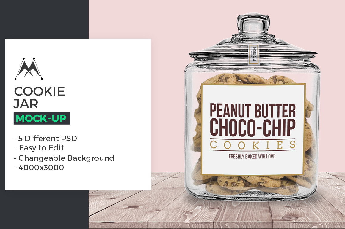 Download Cookie Jar Mockup Creative Photoshop Templates Creative Market