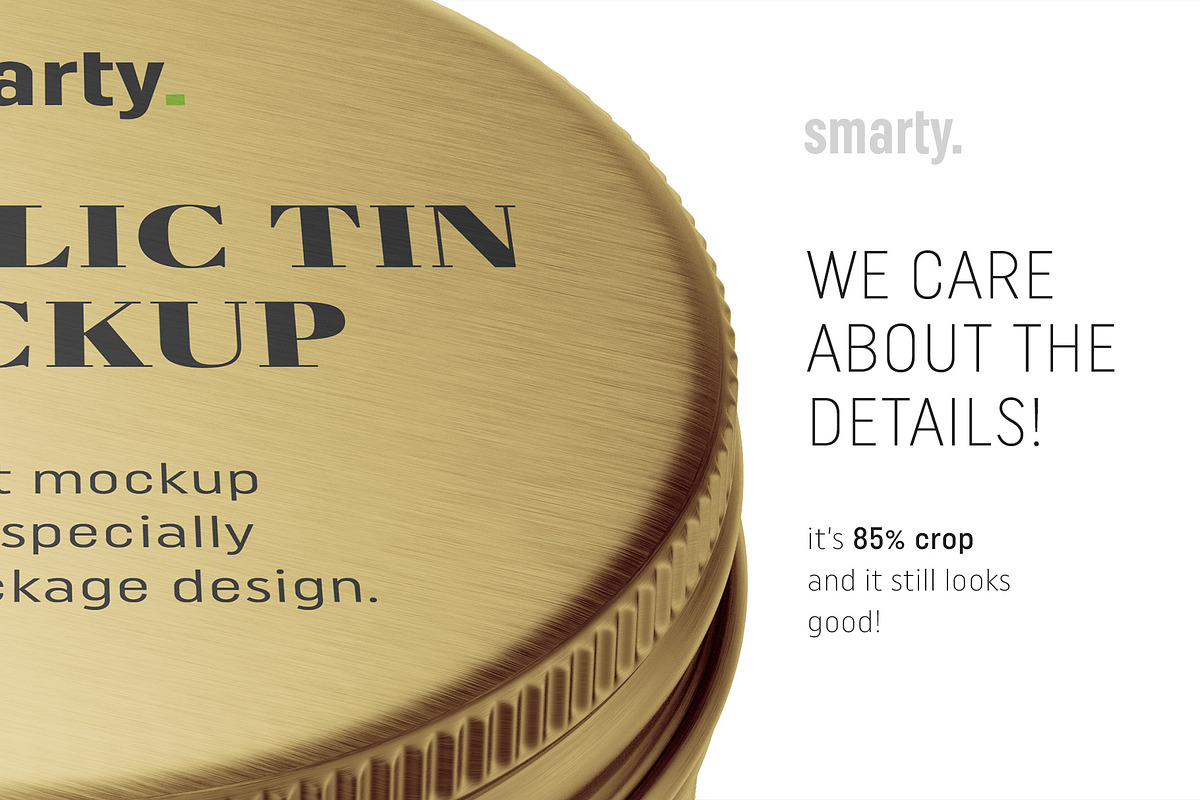 Download Small cosmetic tin can mockup | Creative Photoshop Templates ~ Creative Market