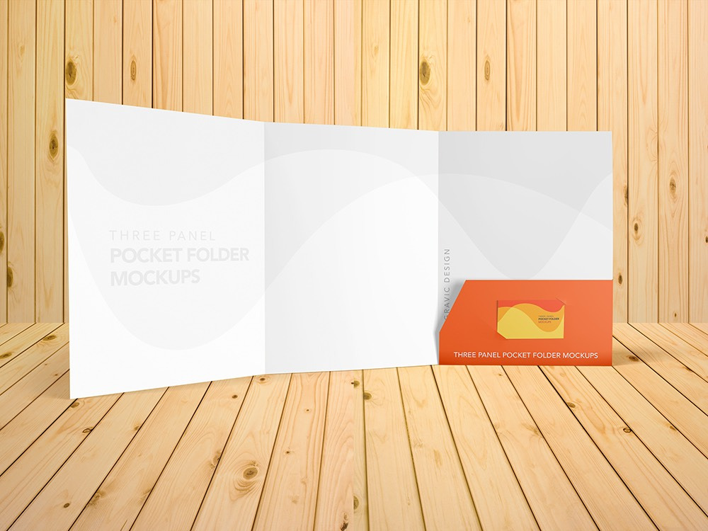 Download Three Panel Folder Mockups 9 X12 Creative Photoshop Templates Creative Market