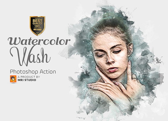 Watercolor Ink Art Action Graphic by mristudio · Creative Fabrica