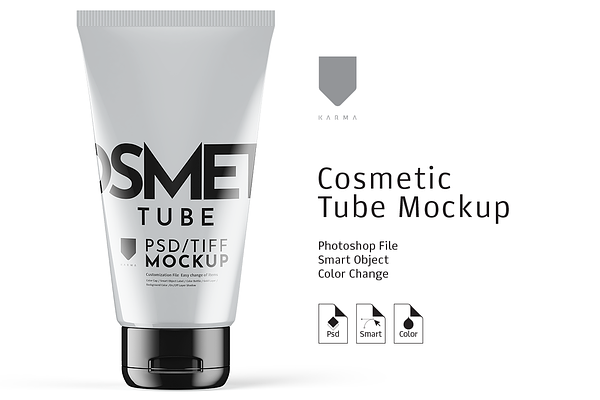 Download Cosmetic Tube Mockup Gloss Creative Illustrator Templates Creative Market PSD Mockup Templates