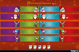 20 Christmas Banners - set 1 | Pre-Designed Photoshop Graphics