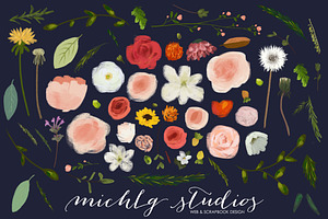 Contemporary Fleurs | Custom-Designed Illustrations ~ Creative Market