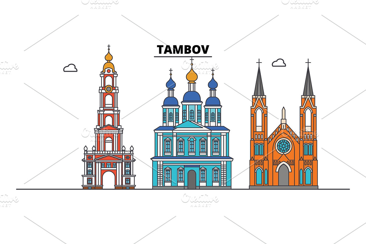 Достопримечательности тамбова нарисовать