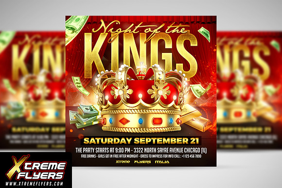 Night Of The Kings Flyer Template - XtremeFlyers