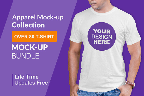 Download T Shirt Mock Ups Big Bundles Creative Photoshop Templates Creative Market