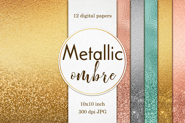 Aged Rose Gold And Mint Green Papers Pre Designed Photoshop Graphics Creative Market