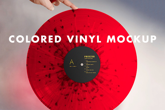 Download Colored Vinyl Record Mockup Creative Product Mockups Creative Market