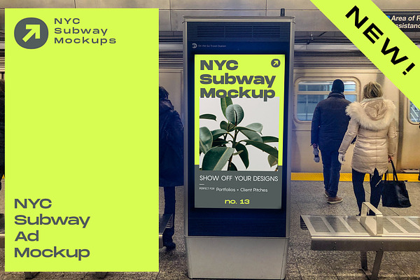 Download SALE 50% OFF 22 Mockups - NYC Subway | Creative Photoshop Templates ~ Creative Market