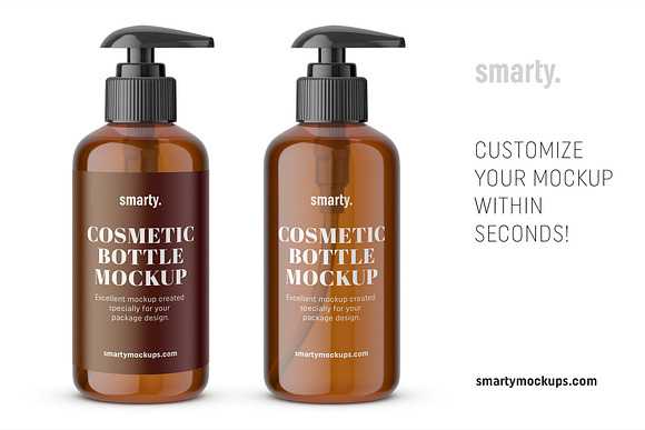 Download Amber Soap Bottle Mockup Creative Photoshop Templates Creative Market