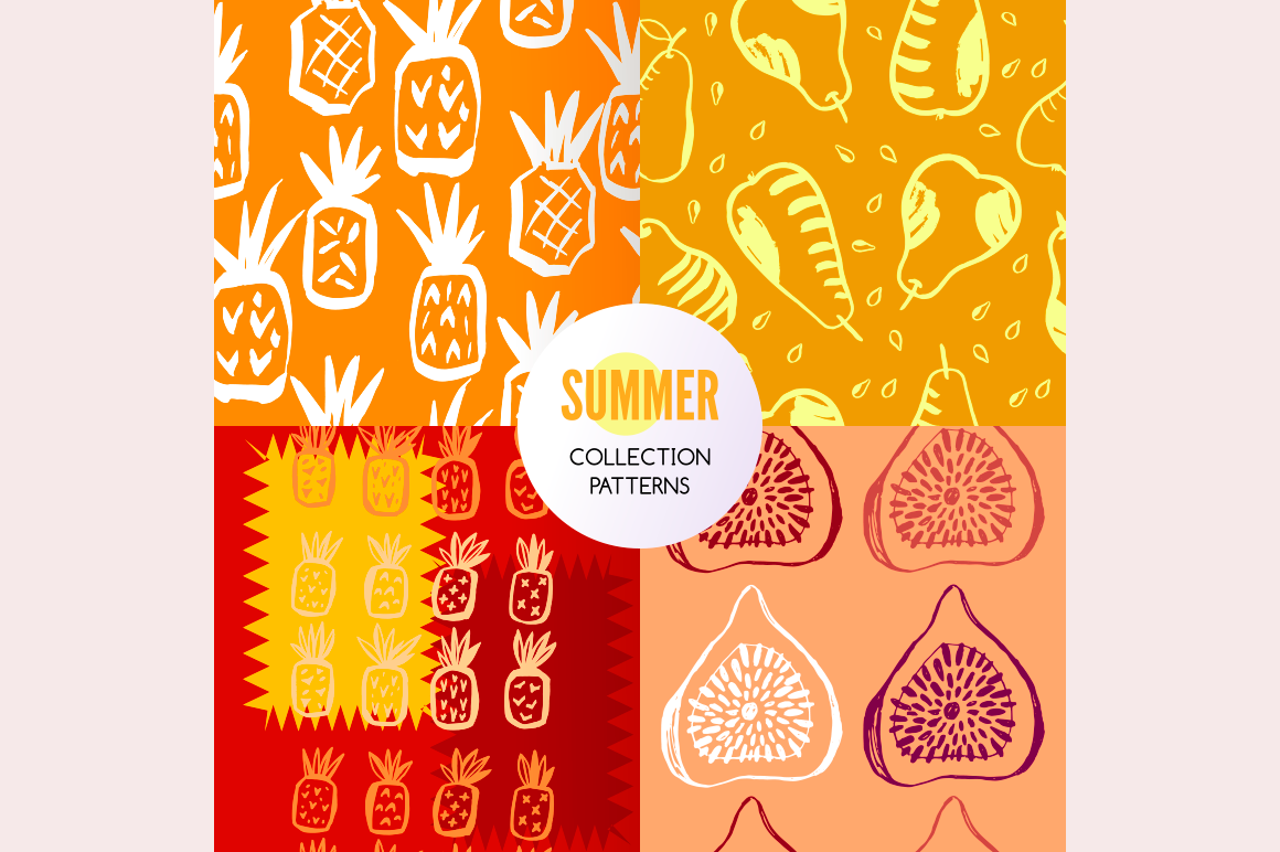 Summer Patterns Set Graphic Patterns ~ Creative Market 3682