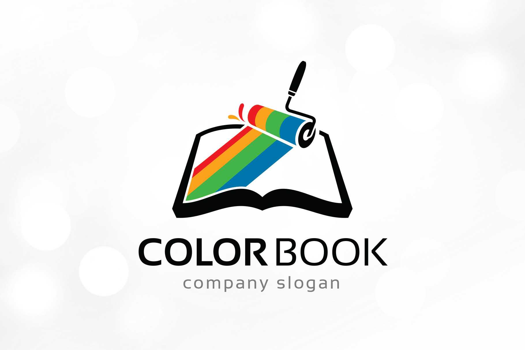 Download Color Book Logo Template Creative Illustrator Templates Creative Market