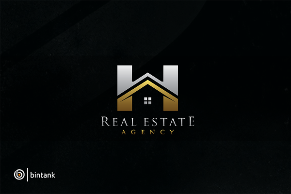 Golden House - Real Estate Logo | Creative Illustrator Templates ...