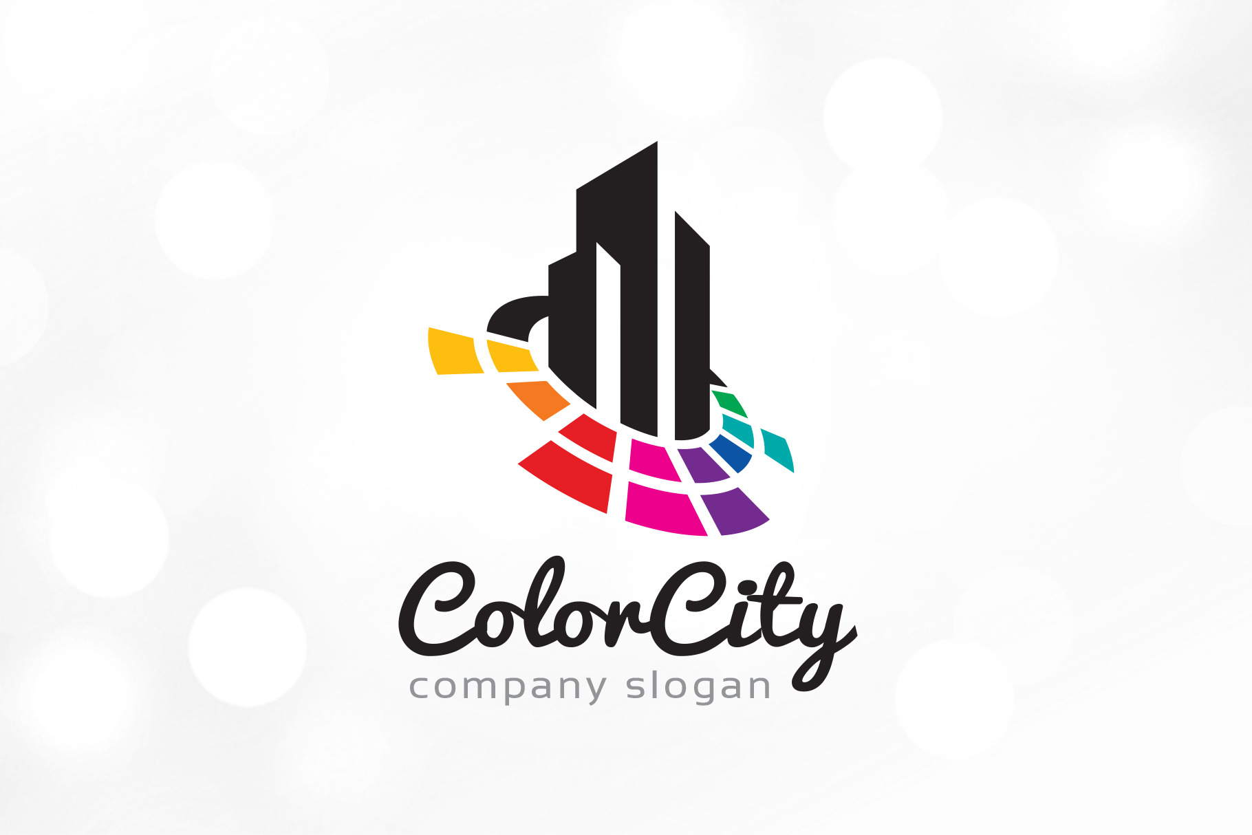 Color City Logo Template Branding And Logo Templates Creative Market