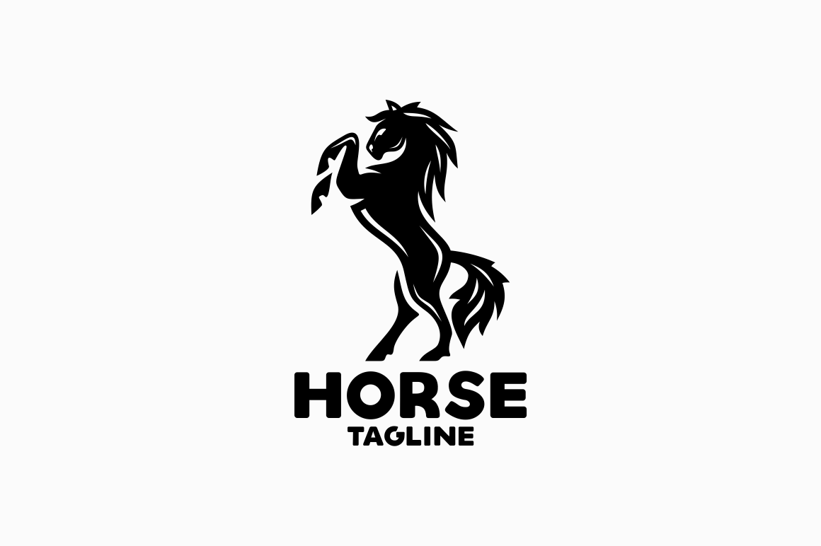  Horse Logo  Creative Illustrator Templates Creative Market