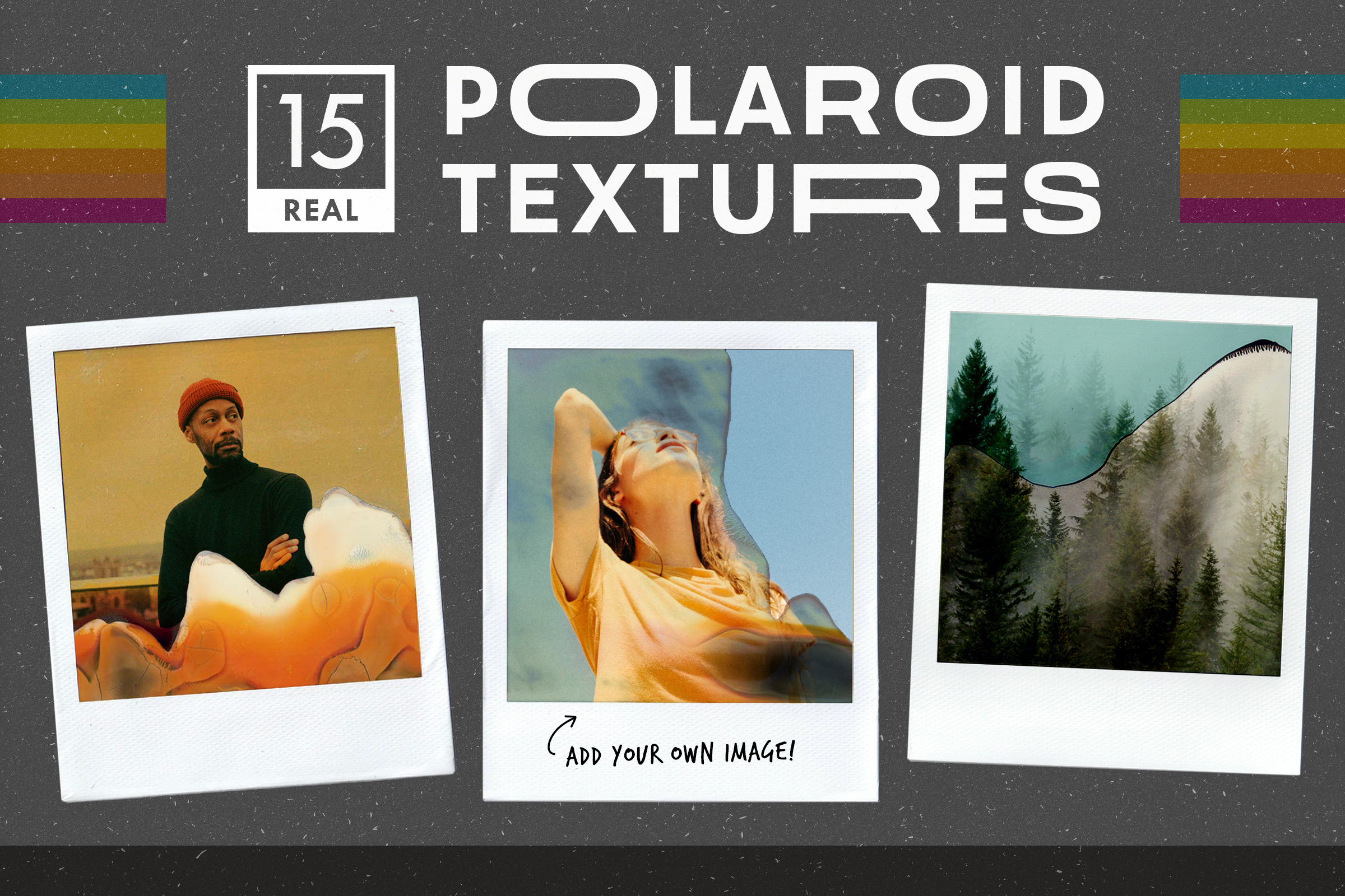 15 Real Polaroid Textures Creative Illustrator Templates Creative Market